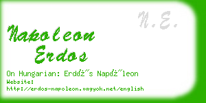 napoleon erdos business card